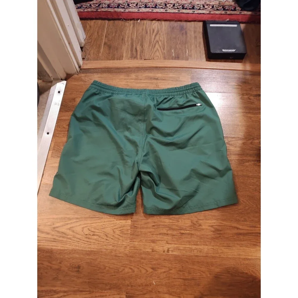 Outerknown Shorts Mens XL Green Polyester Swim Trunks Drawstring Beach Summer
